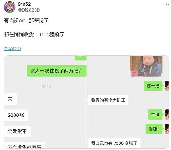 Fractal Bitcoin重燃BTC生態熱度 CAT20價值幾何？