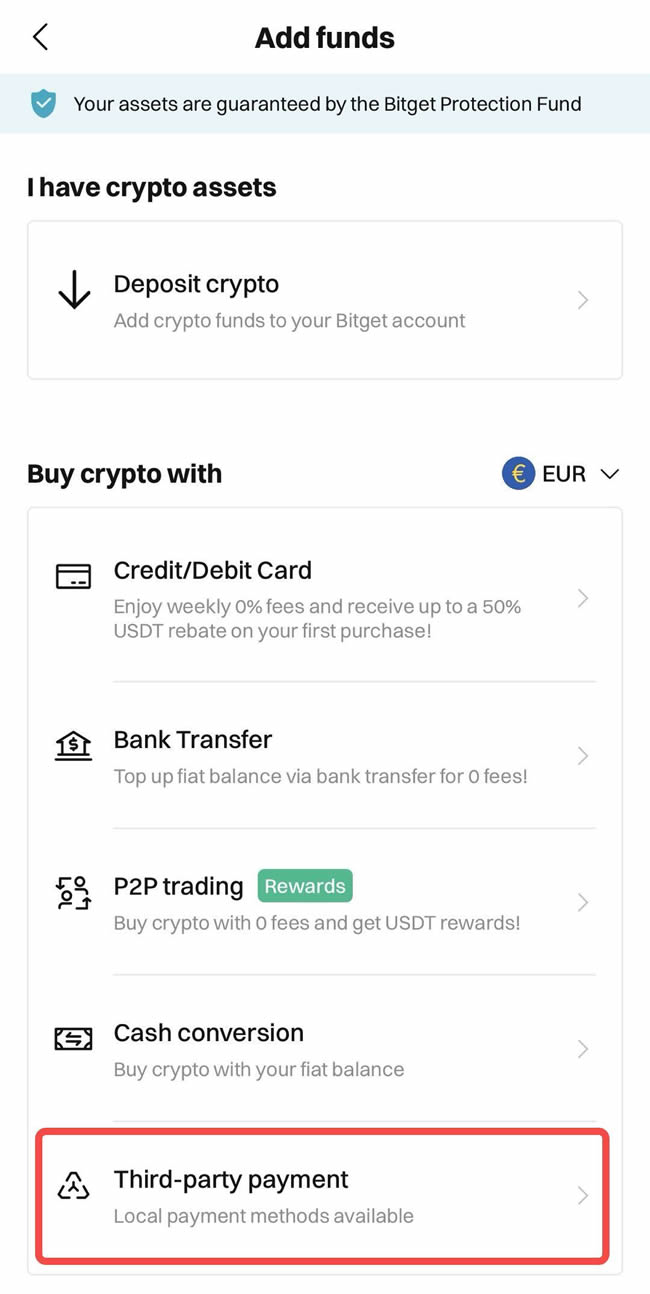 Bitget交易所如何充值？Bitget新手充值交易操作教程(App端2024年版)