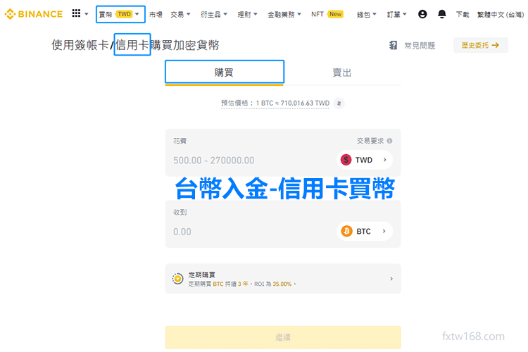 臺幣信用卡買比特幣