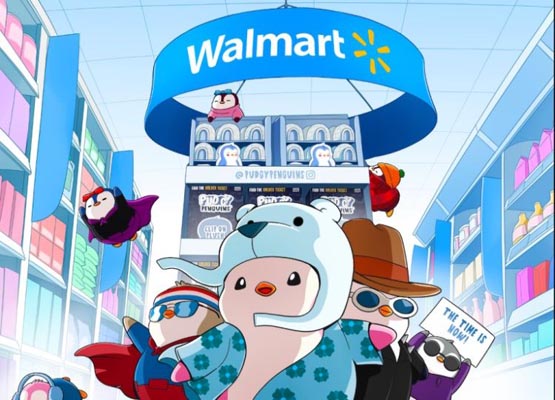 Pudgy Penguins遍及3100傢Walmart！地板價逼近20ETH