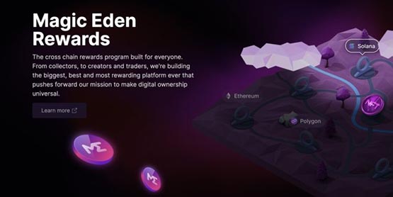 Solana生態NFT市場龍頭Magic Eden推出鉆石獎勵計劃吸引以太坊用戶