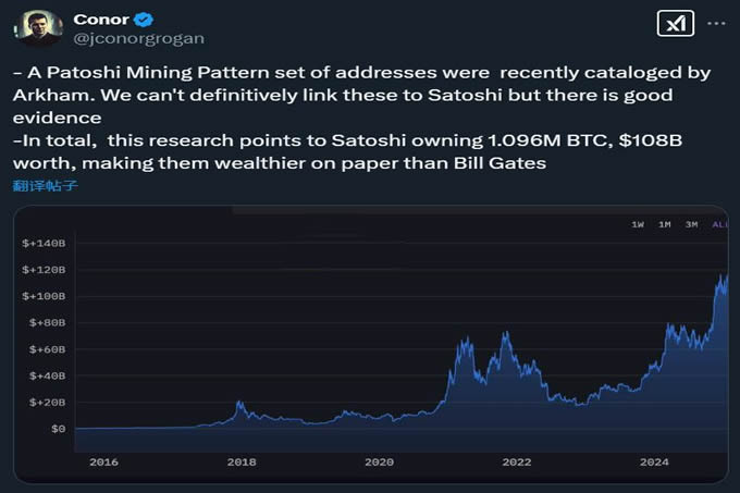 Coinbase高层：中本聪身家超比尔盖茨！Kraken知道比特币之父是谁？