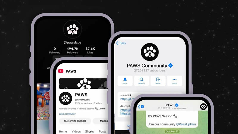 PAWS幣是什麼？PAWS幣空投怎麼領？PAWS幣空投操作教程