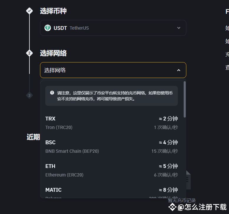 币安(Binance)交易所注册／充值／交易操作使用教程